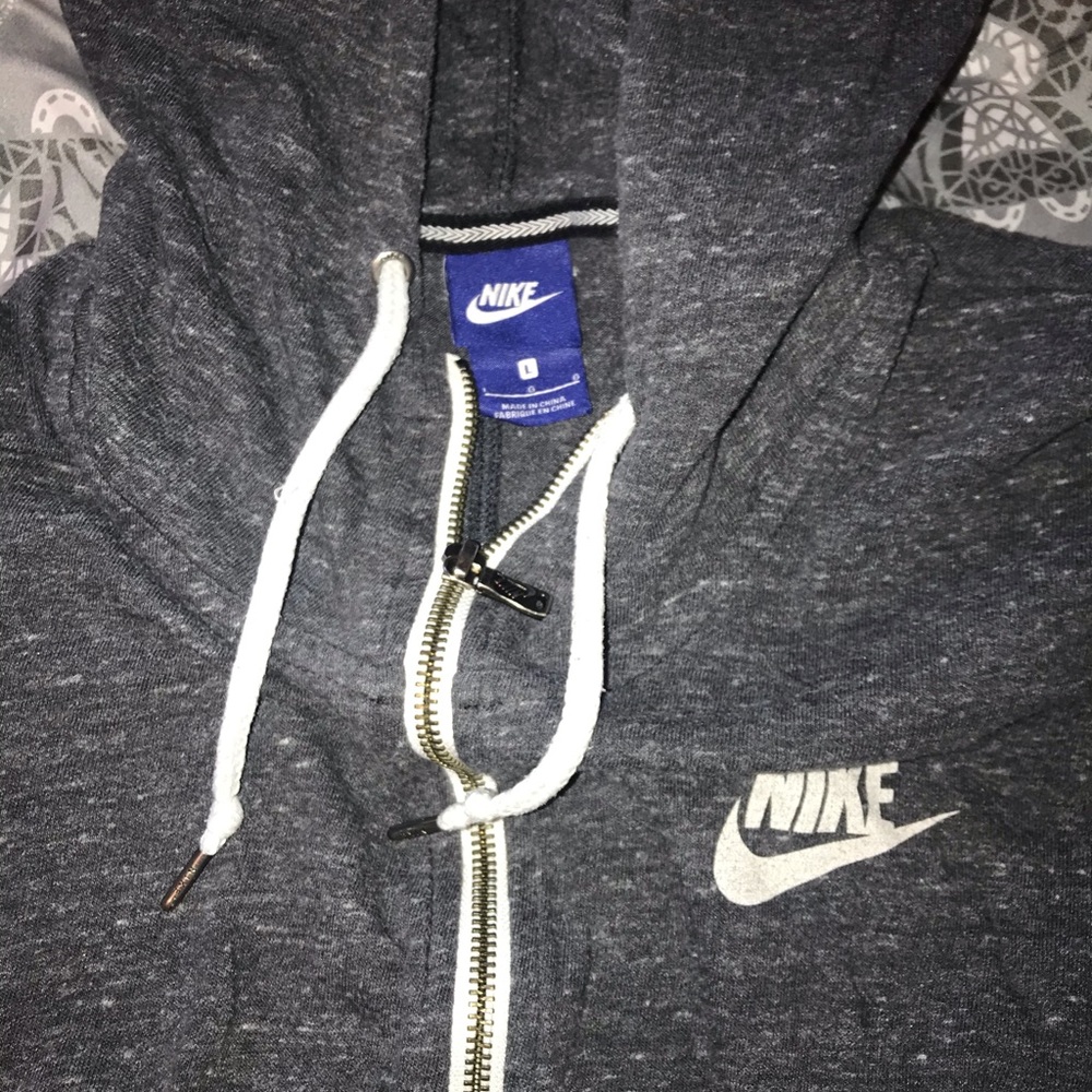 Grey Nike zip up